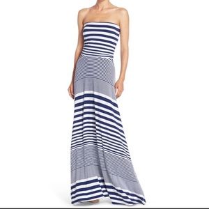 Felicity & Coco Striped Maxi Dress